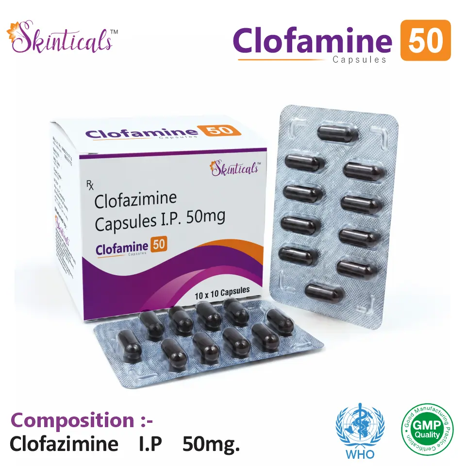 Clofazimine 50 mg capsule PCD pharma franchise